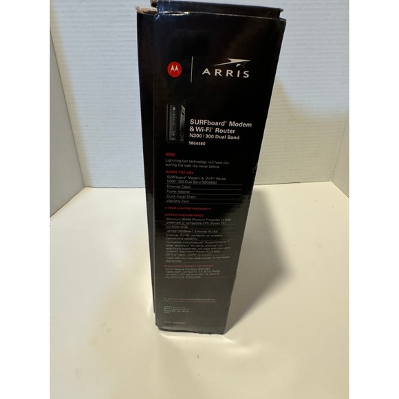 Motorola Arris Model SBG6580,Surfboard Modem WIFI and N300/300 Dual band - Picture 2 of 6